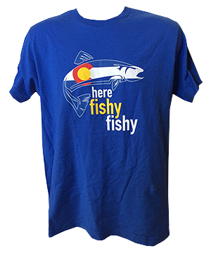 Here Fishy Colorado Flag Shirt